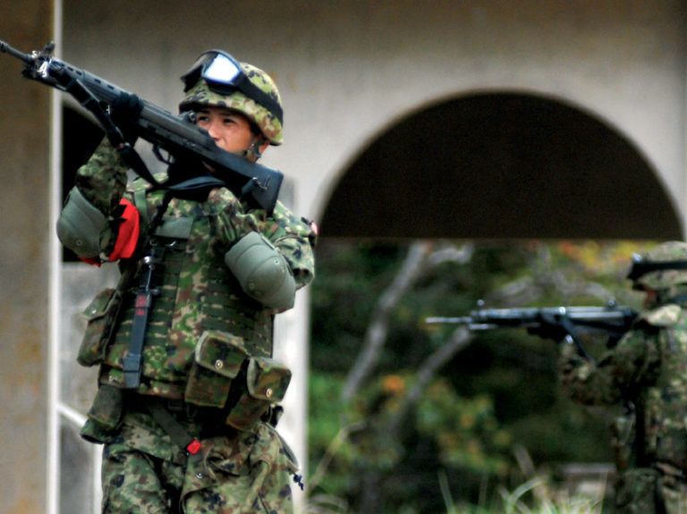 Japan Ground Self Defense Force soldiers e