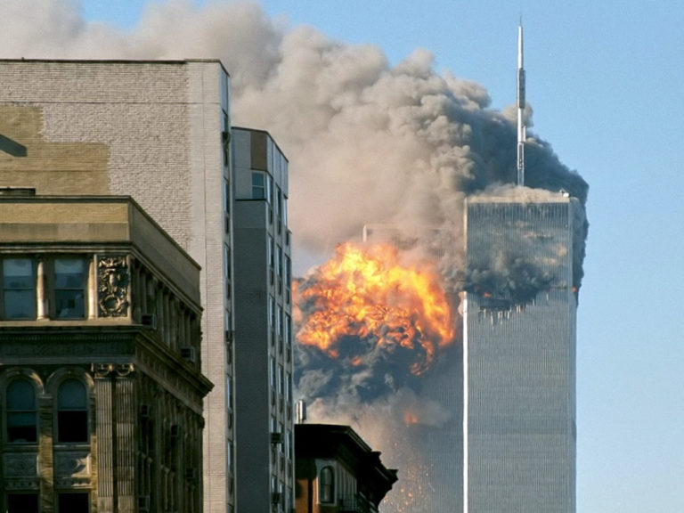 UA Flight  hits WTC south tower   edit e