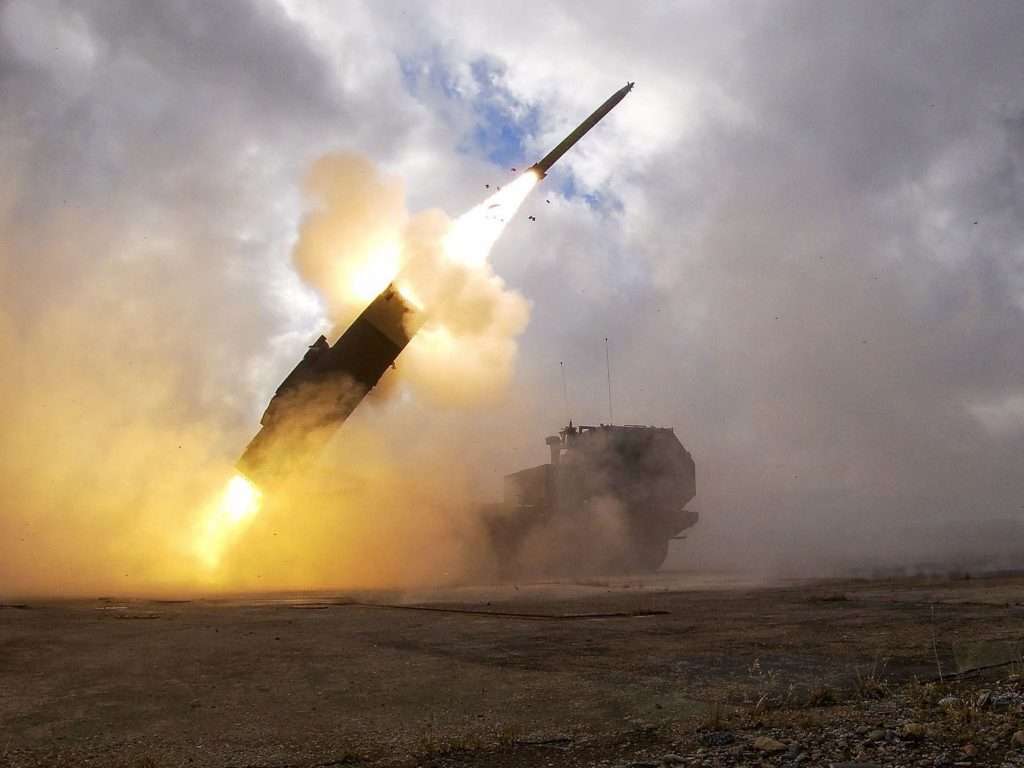 M HIMARS fires a rocket as part of Nordic Strike   e