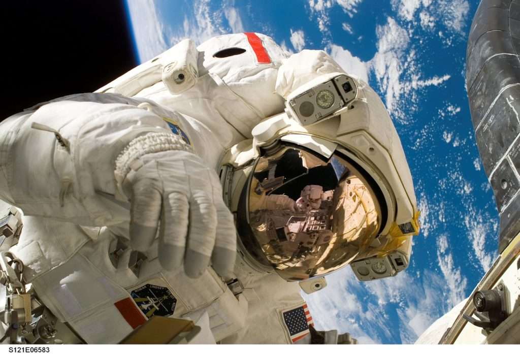 astronaut, space suit, space