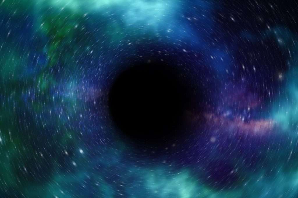 black hole, space, universe
