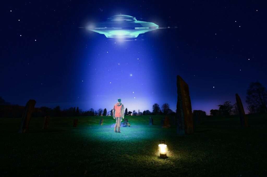 ufo, night photography, photography